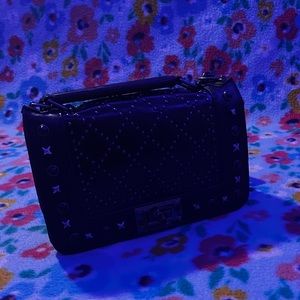 Black bag with silver jewels